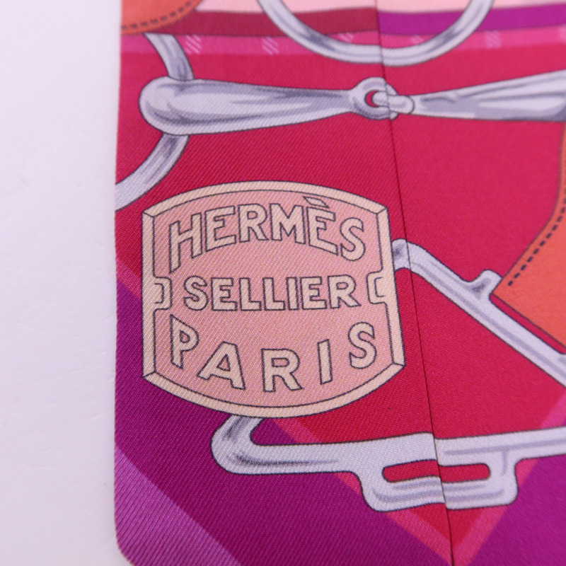 HERMES 絲質Twilly絲巾-4