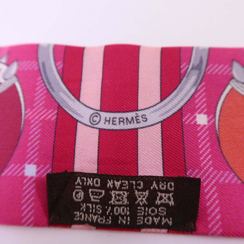 HERMES 絲質Twilly絲巾-5