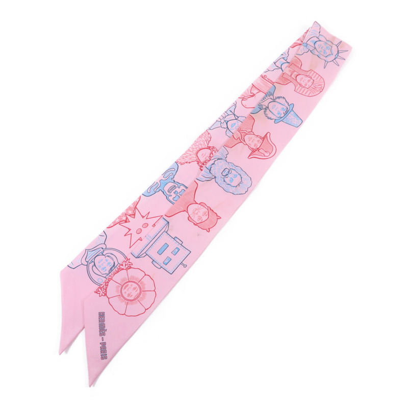 HERMES 絲質Twilly絲巾-0