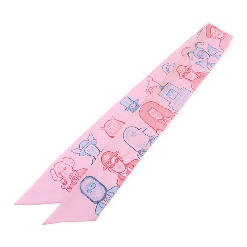 HERMES 絲質Twilly絲巾-1