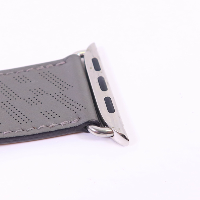 HERMES Swift皮革Apple Watch Strap銀扣錶帶-6