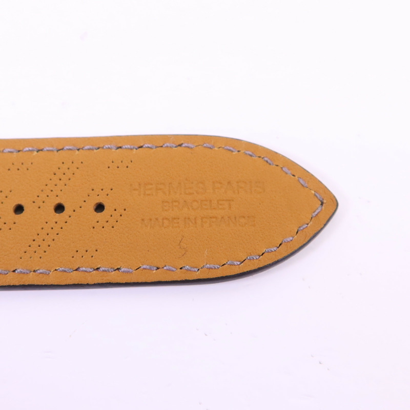 HERMES Swift皮革Apple Watch Strap銀扣錶帶-9