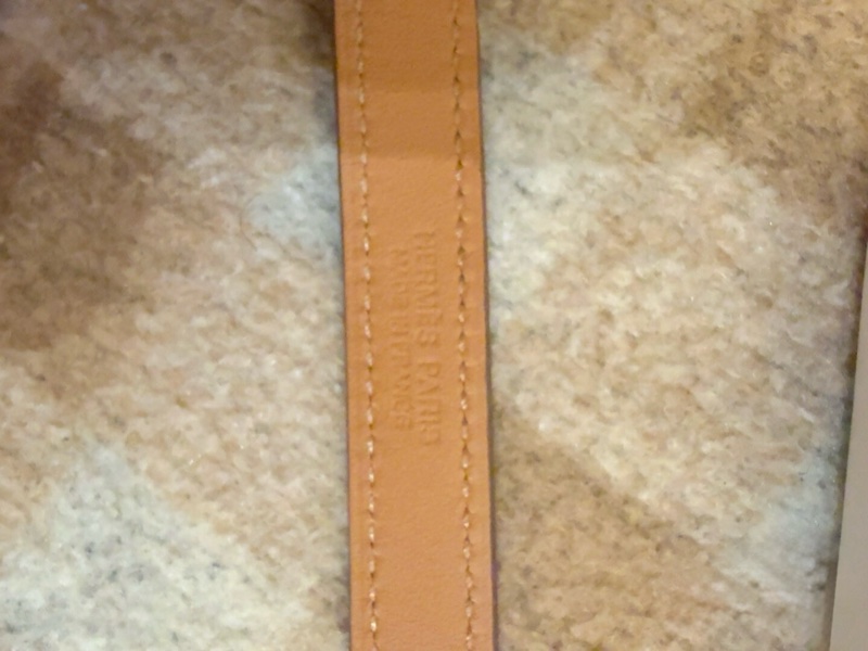 未使用 Hermès CDC 經典鉚釘手環 雙圈｜橘色｜金色五金｜附盒緞帶-2