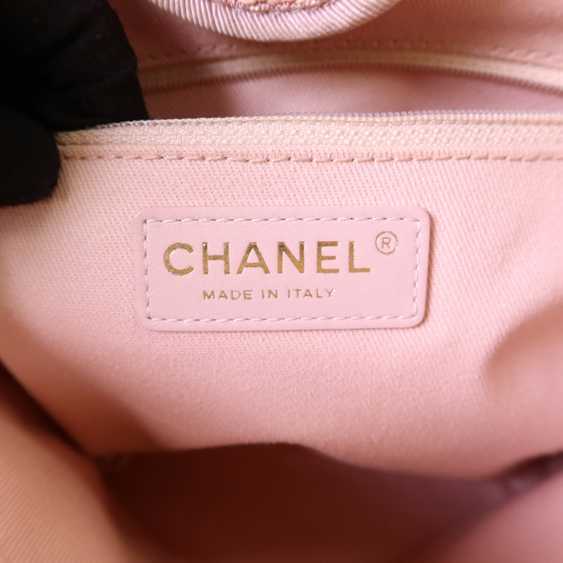 CHANEL 帆布Tote Bag金扣鏈帶手挽袋-6