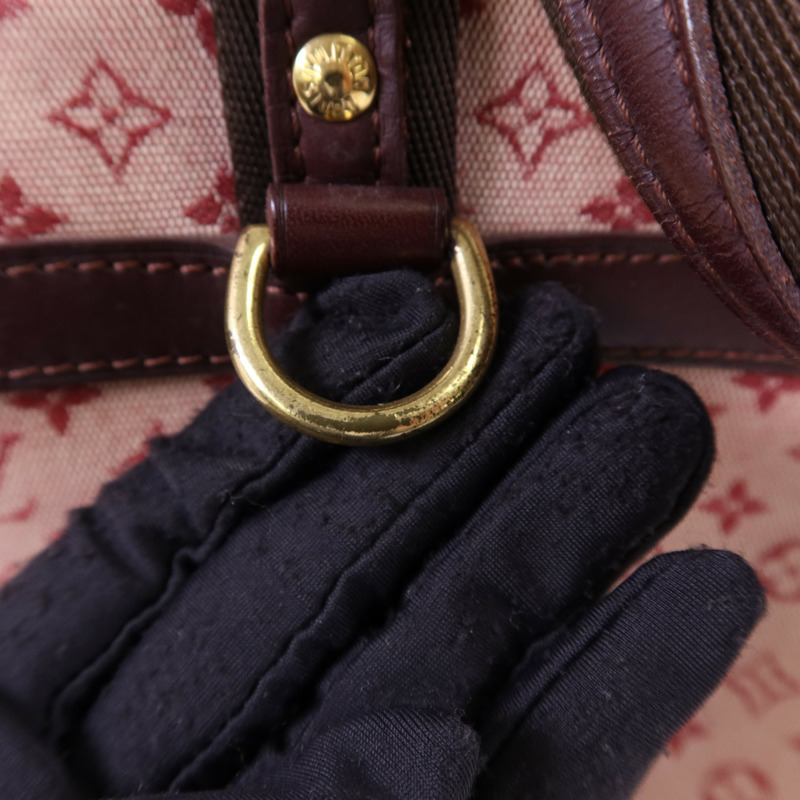 LOUIS VUITTON Monogram Mini Josephine PM金扣手挽袋-10