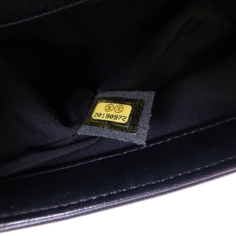 CHANEL 牛皮皮革Boy 25鏈帶肩背袋-8