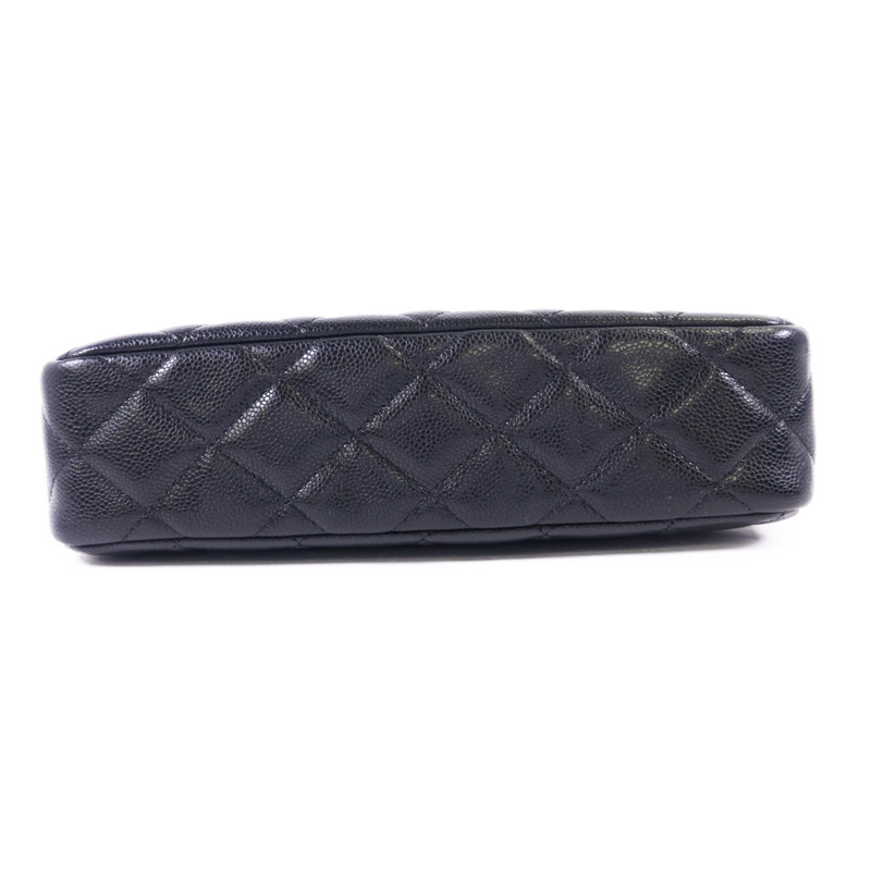 CHANEL 牛皮皮革Clutch With Chain金扣鏈帶肩背袋-3