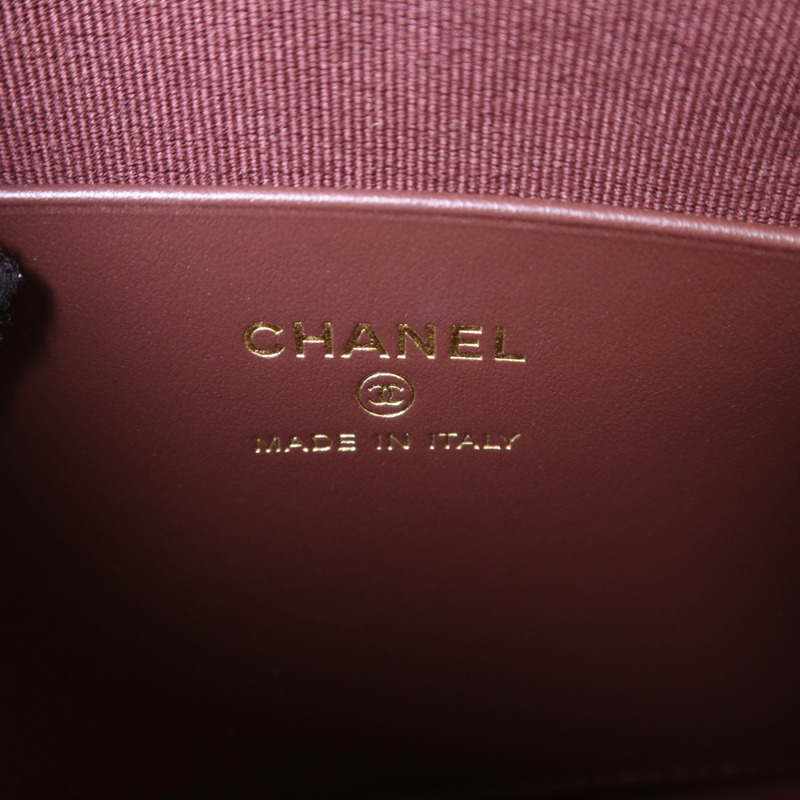 CHANEL 牛皮皮革Clutch With Chain金扣鏈帶肩背袋-7