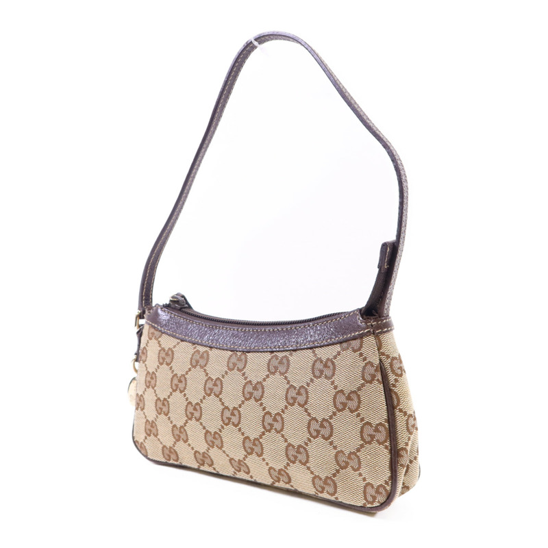 GUCCI 帆布Hand Bag金扣手挽袋-1