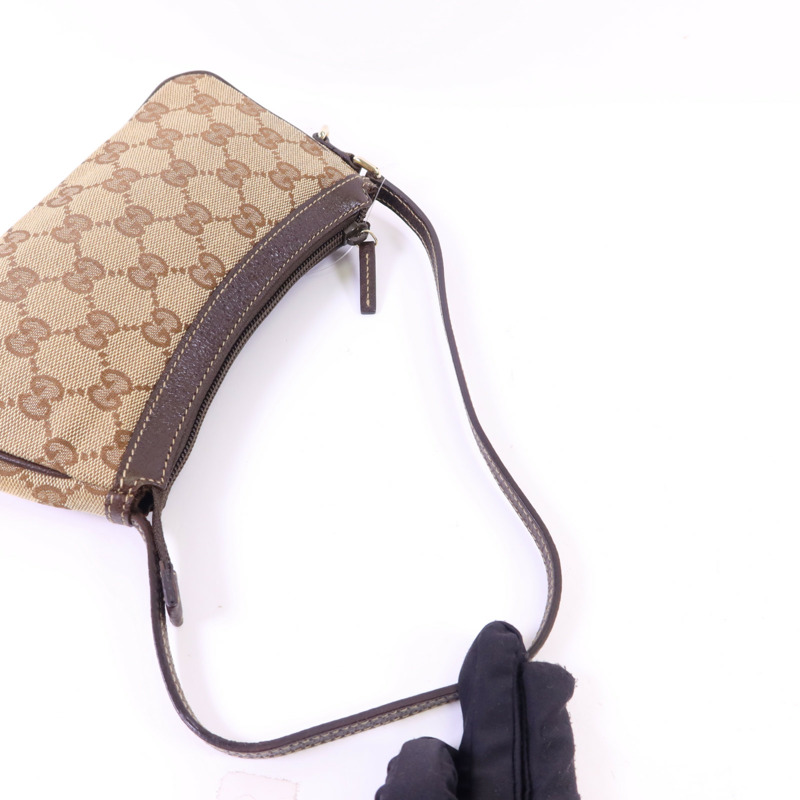 GUCCI 帆布Hand Bag金扣手挽袋-4