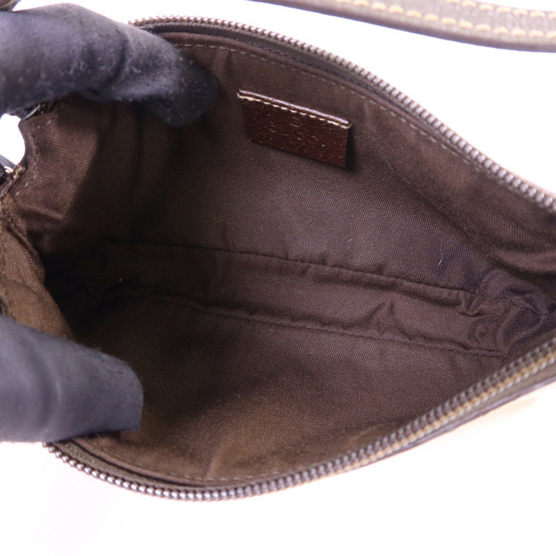 GUCCI 帆布Hand Bag金扣手挽袋-5