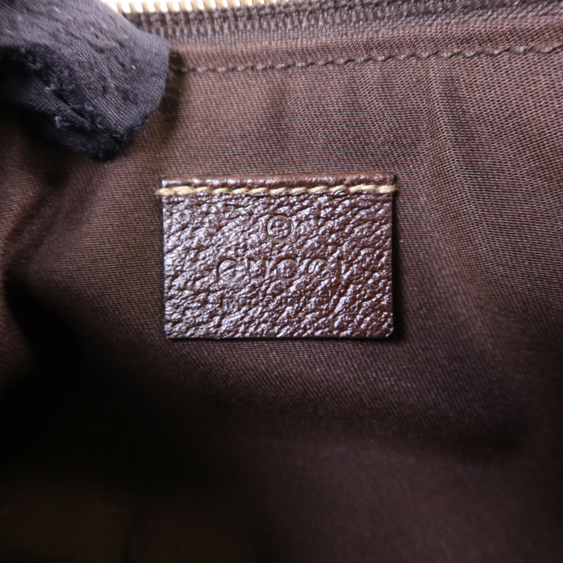GUCCI 帆布Hand Bag金扣手挽袋-6