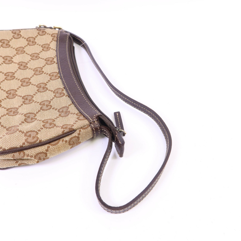 GUCCI 帆布Hand Bag金扣手挽袋-14
