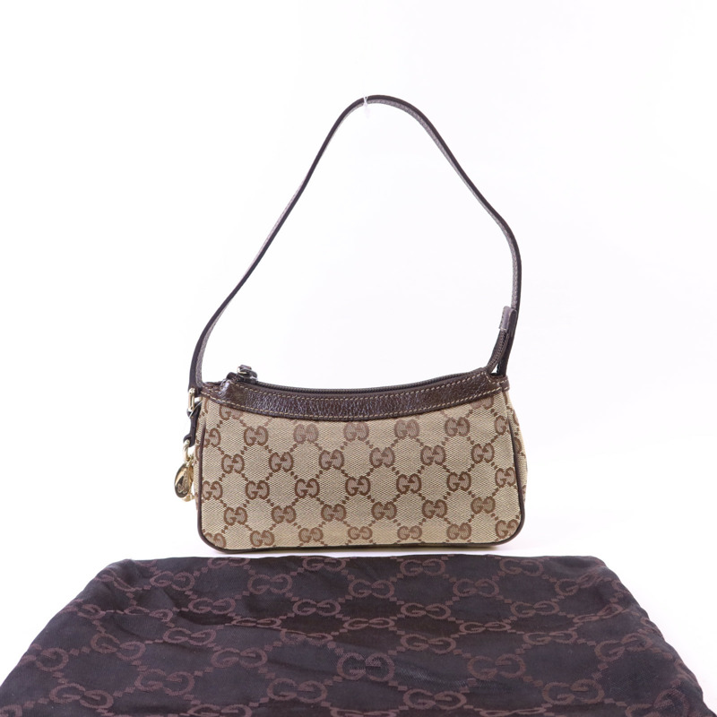 GUCCI 帆布Hand Bag金扣手挽袋-15