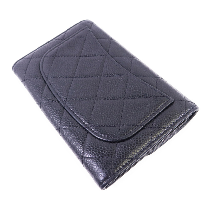 CHANEL 牛皮皮革Wallet銀扣錢包-3