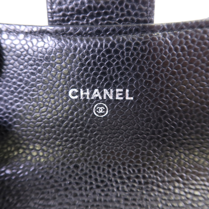 CHANEL 牛皮皮革Wallet銀扣錢包-5