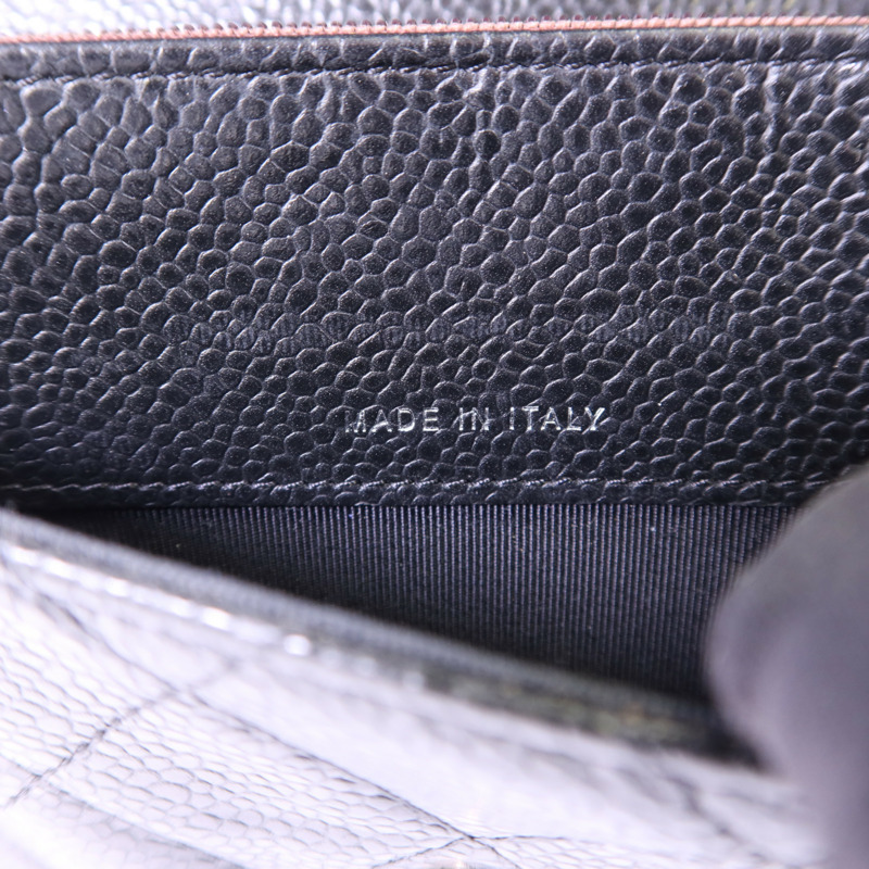 CHANEL 牛皮皮革Wallet銀扣錢包-6