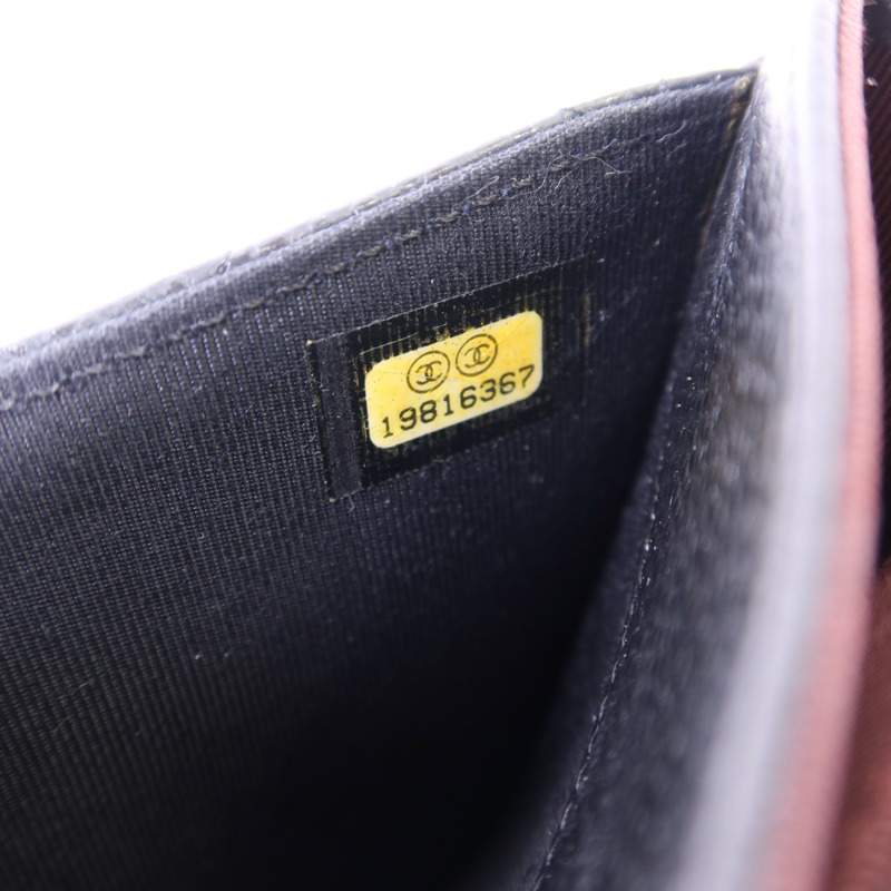 CHANEL 牛皮皮革Wallet銀扣錢包-7