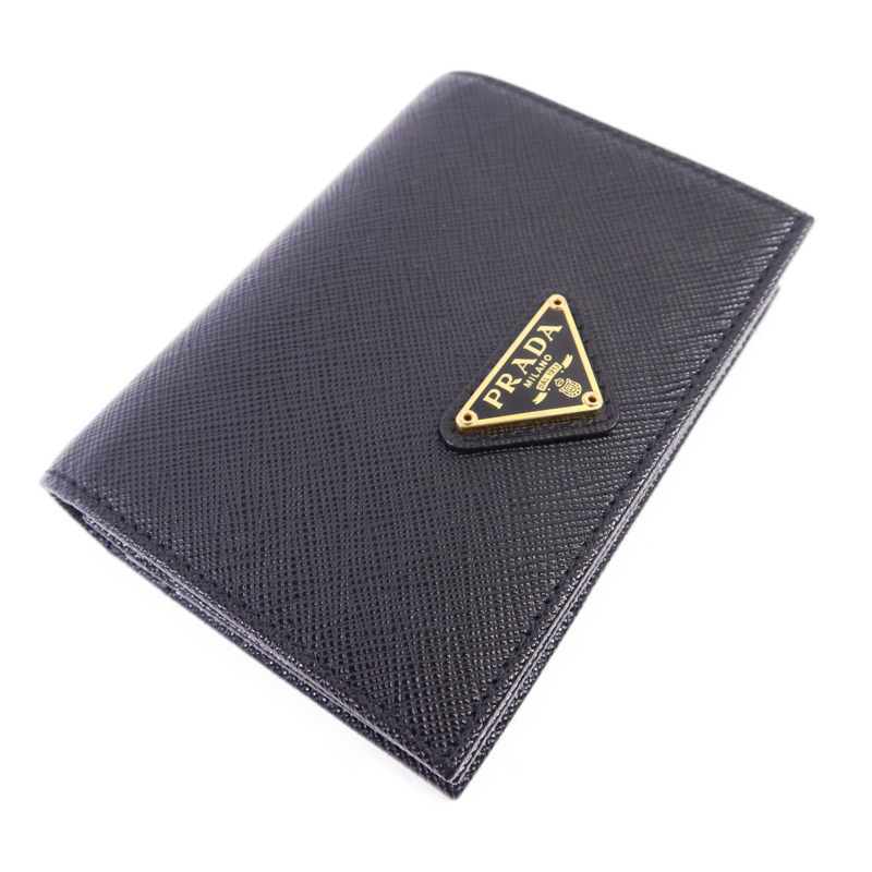 PRADA 牛皮皮革Wallet金扣錢包-2