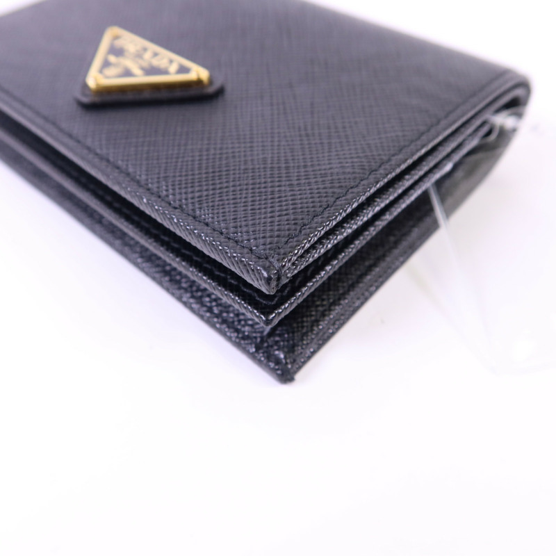 PRADA 牛皮皮革Wallet金扣錢包-8
