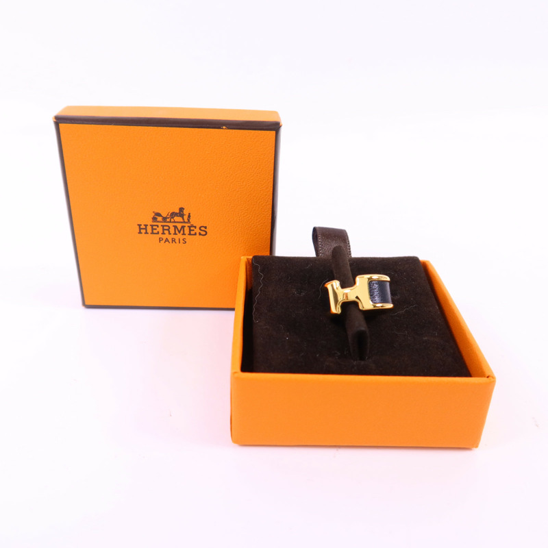HERMES 金屬/皮革Olympe Ear Cuff耳夾-7