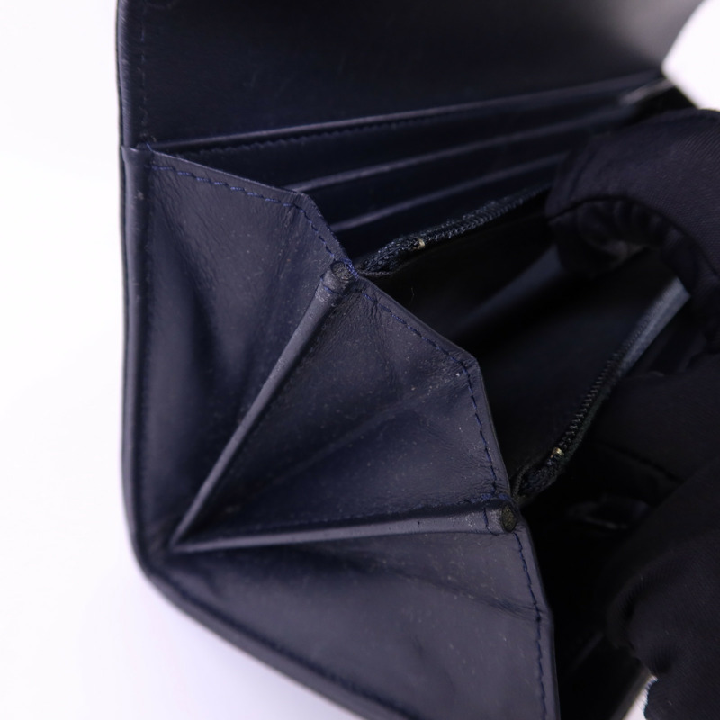 CHANEL 牛皮皮革Long Wallet銀扣長錢包-16