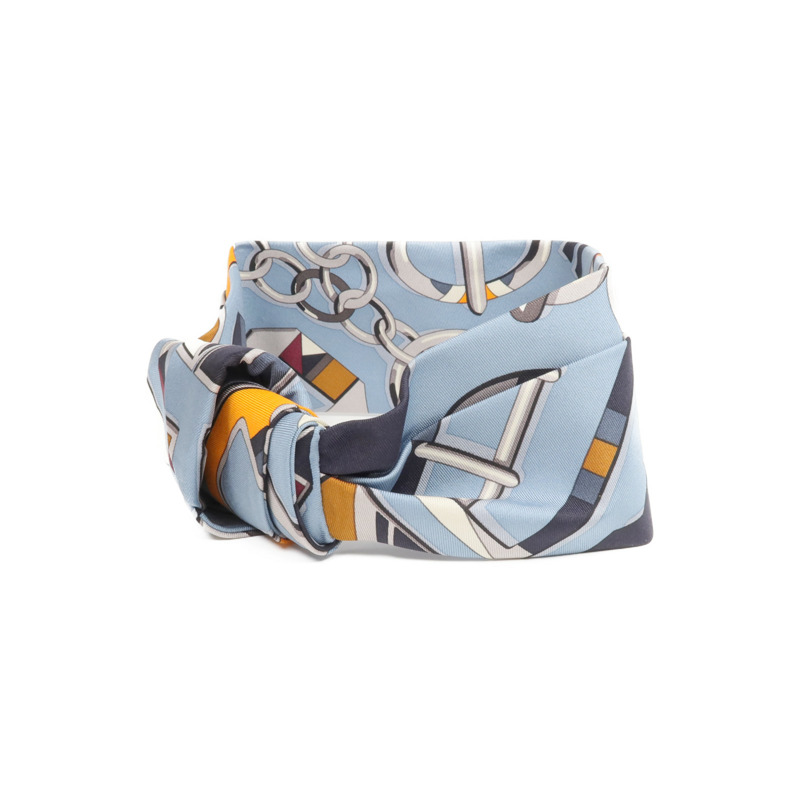 HERMES 絲質Hair Band髮帶-1