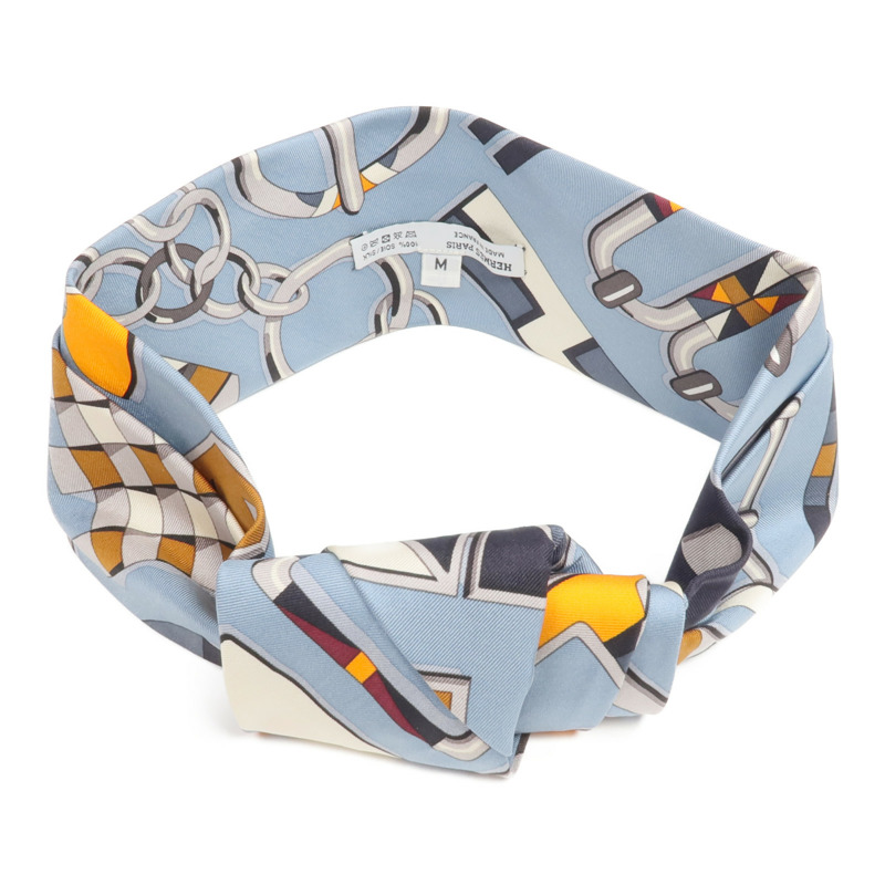 HERMES 絲質Hair Band髮帶-3