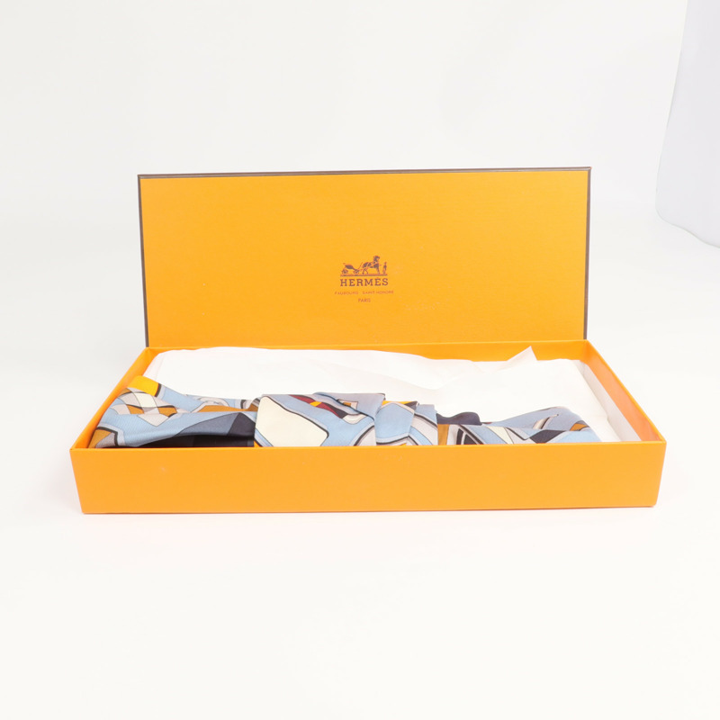 HERMES 絲質Hair Band髮帶-5