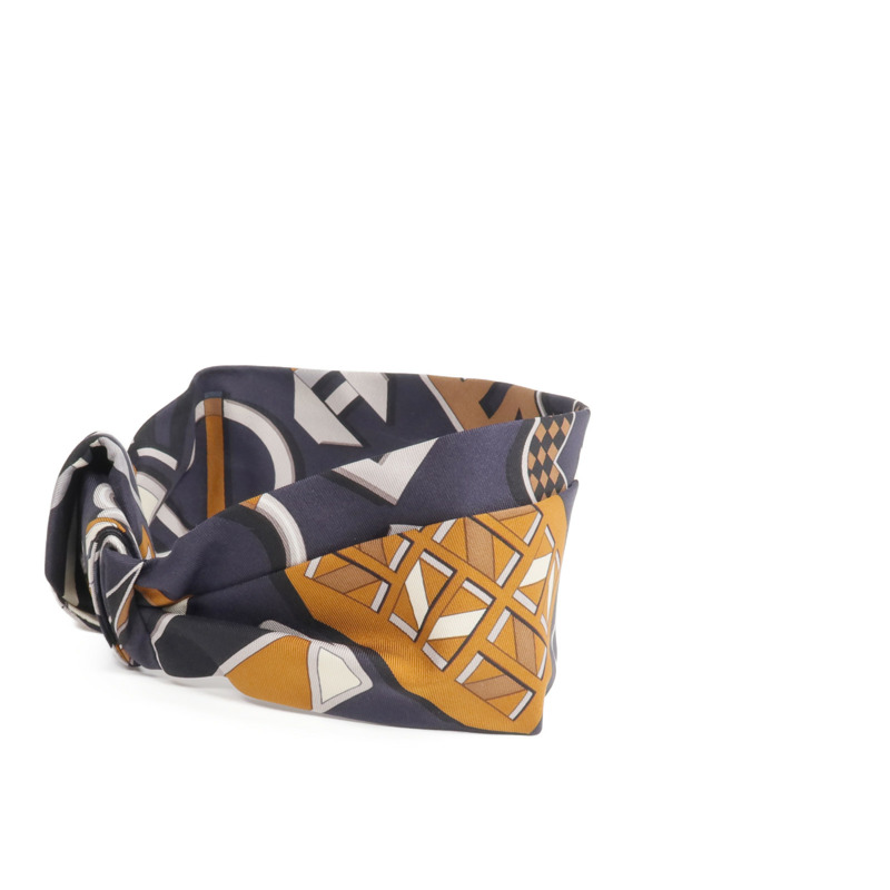 HERMES 絲質Hair Band髮帶-1