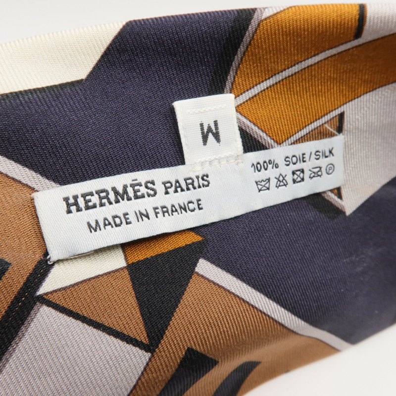HERMES 絲質Hair Band髮帶-4