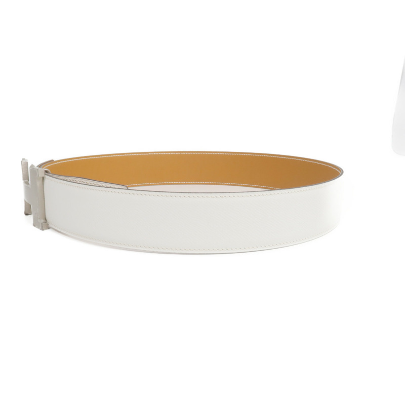 HERMES Epsom皮革Constance Belt銀扣皮帶Beton-1