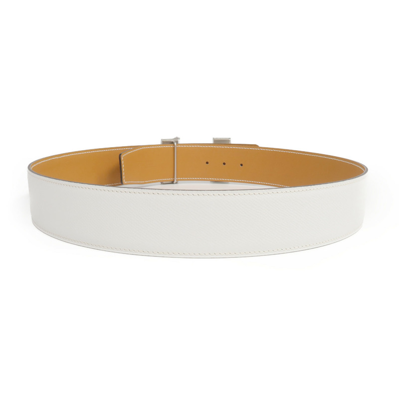 HERMES Epsom皮革Constance Belt銀扣皮帶Beton-2