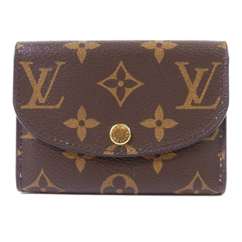 LOUIS VUITTON Monogram Rosalie金扣零錢包