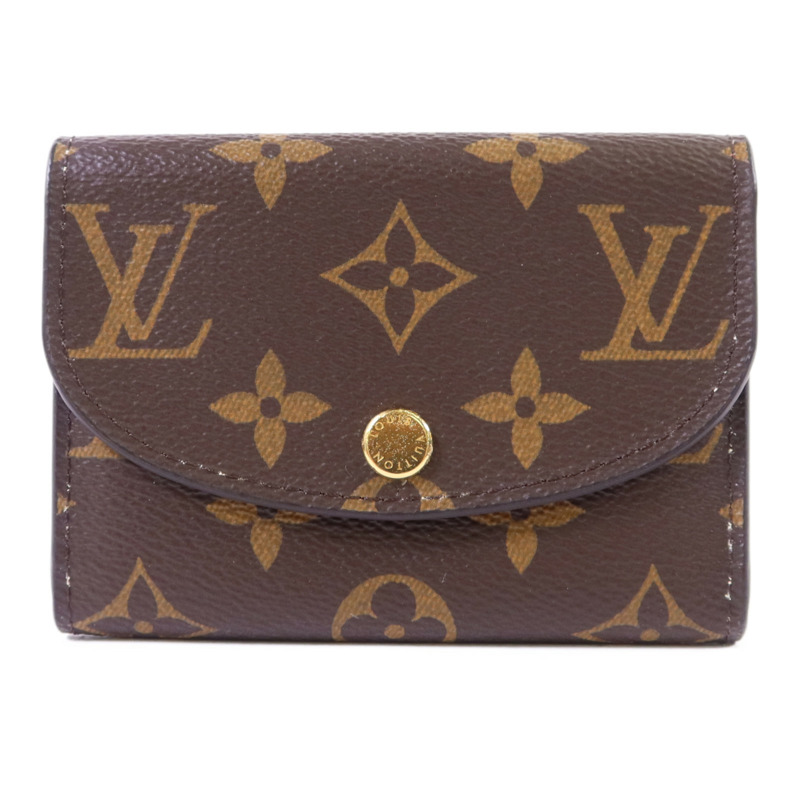 LOUIS VUITTON Monogram Rosalie金扣零錢包-0