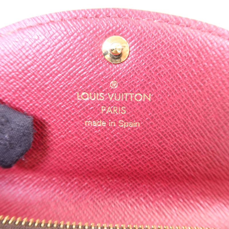 LOUIS VUITTON Monogram Rosalie金扣零錢包-5
