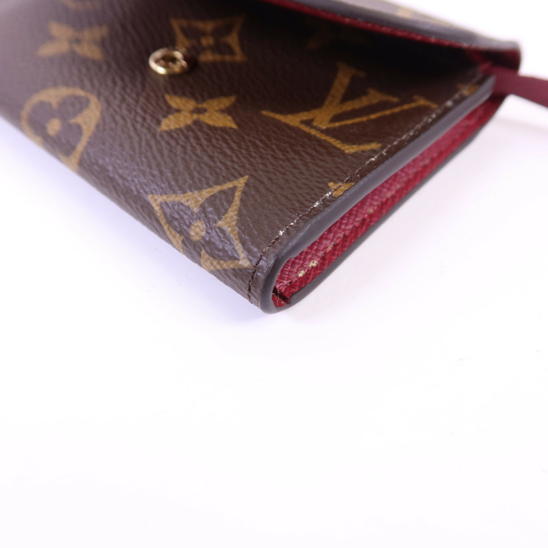 LOUIS VUITTON Monogram Rosalie金扣零錢包-9
