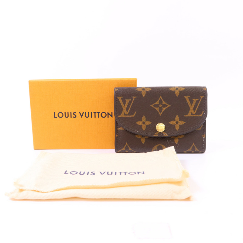 LOUIS VUITTON Monogram Rosalie金扣零錢包-18