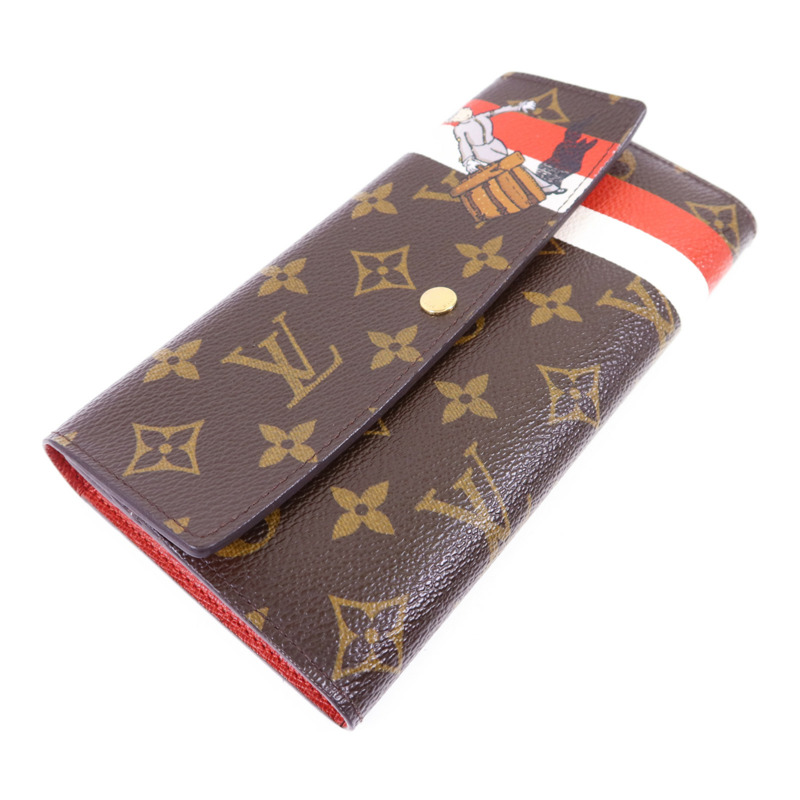 LOUIS VUITTON Monogram Groom Portefeuille Sarah金扣長錢包-2