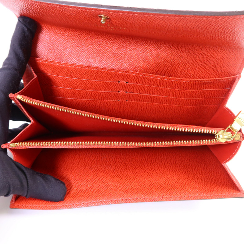 LOUIS VUITTON Monogram Groom Portefeuille Sarah金扣長錢包-4