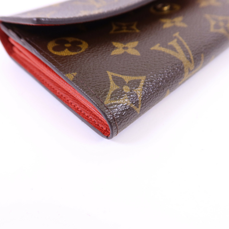 LOUIS VUITTON Monogram Groom Portefeuille Sarah金扣長錢包-10