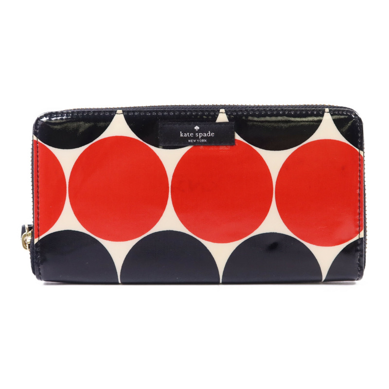 Kate Spade PVC Long Wallet金扣長錢包-0