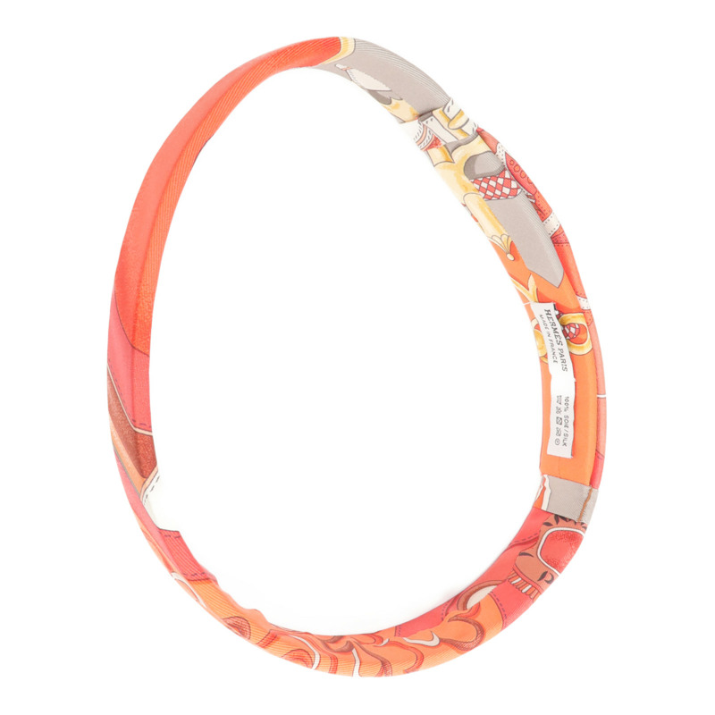 HERMES 絲質Hair Band髮帶-5