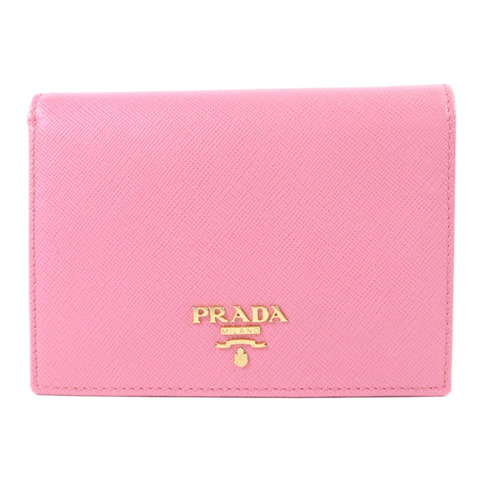 PRADA 牛皮皮革Wallet金扣錢包