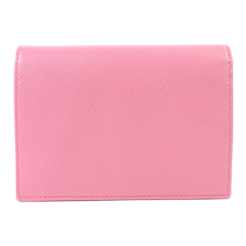 PRADA 牛皮皮革Wallet金扣錢包-1
