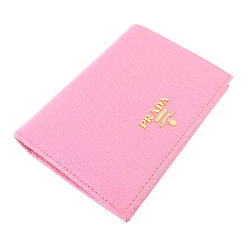 PRADA 牛皮皮革Wallet金扣錢包-2