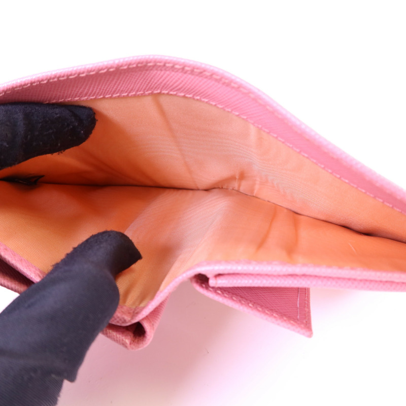 PRADA 牛皮皮革Wallet金扣錢包-6