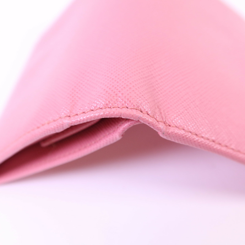 PRADA 牛皮皮革Wallet金扣錢包-13