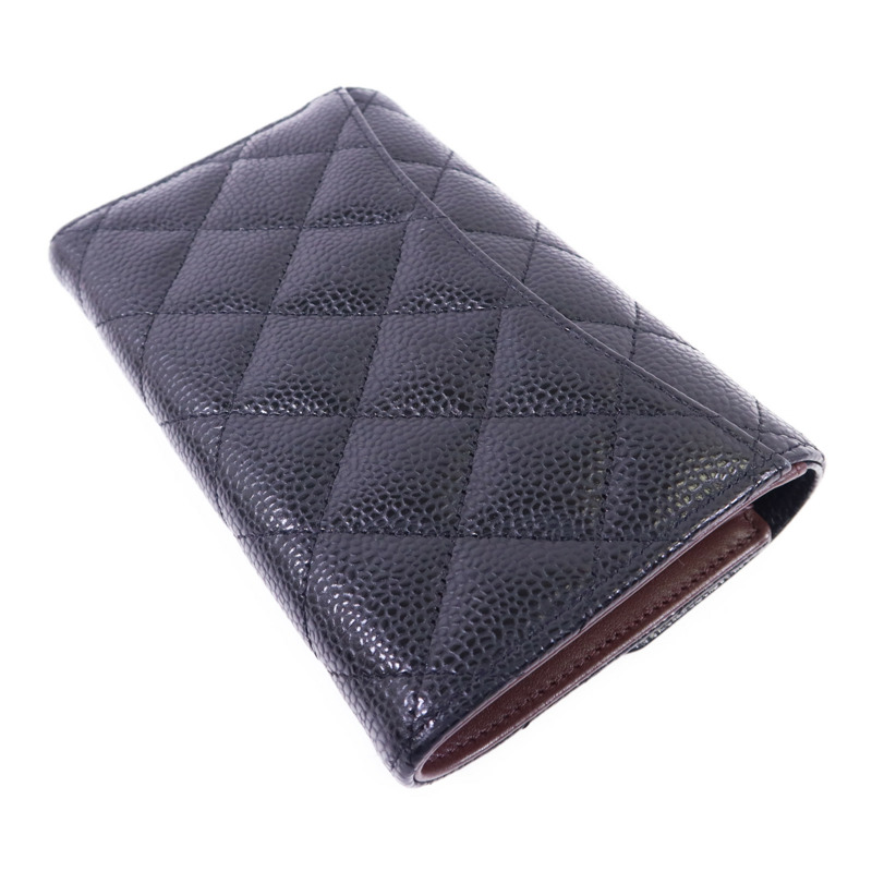 CHANEL 牛皮皮革Wallet金扣錢包-3