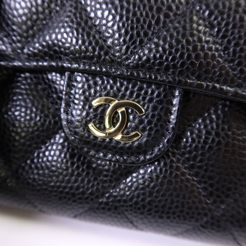 CHANEL 牛皮皮革Wallet金扣錢包-10